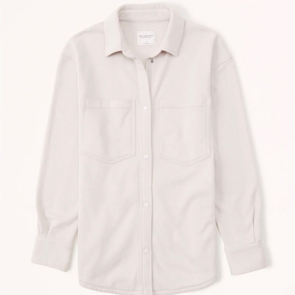Cream Fleece Shacket